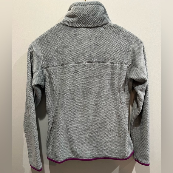 Women’s Patagonia Re-Tool Snap-T Pullover - Gray/Purple - Picture 2 of 3